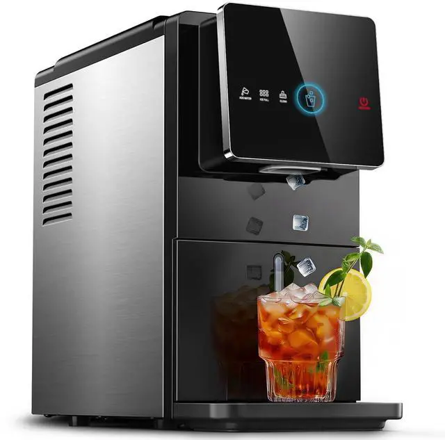 Main image of Nugget Ice Maker Countertop, Auto Drop Ice, Self Cleaning Ice Machine, 40 lbs/24H Soft Chewable Ice, Self Dispensing Nugget Ice Maker for Home, Kitchen and Party