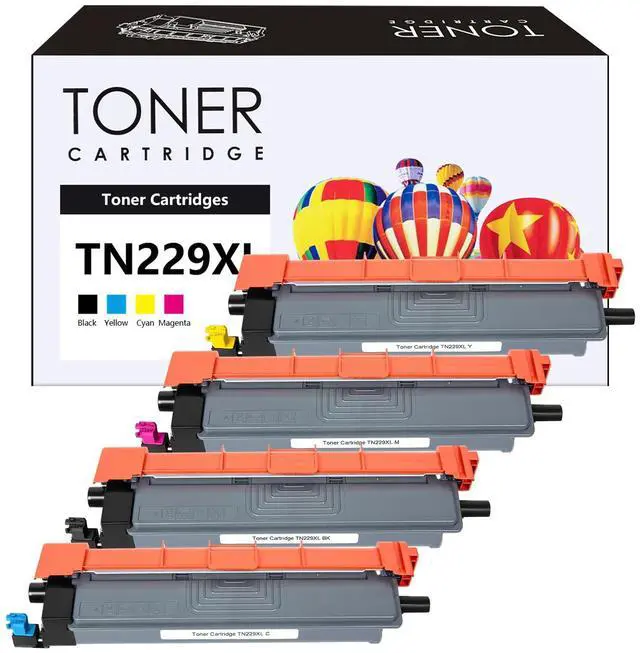 Main image of TN229XL TN229 Toner Cartridges Compatible for TN229 TN229XL TN-229XL TN229 XL for use in MFC-L3780CDW MFC-L3720CDW HL-L3280CDW HL-L3220CDW HL-L3300CDW Printer (TN229XLBK/C/M/Y,4 Pack)