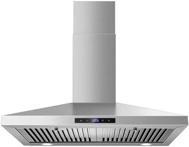 Main image of Range Hood 30 inches,Stainless Steel Wall Mount Range Hood,Vent Hood 30 inch w/Touch Control,Ducted/Ductless Convertible,Chimney-Style Over Stove Vent Hood,Kitchen Hood,Baffle Filters
