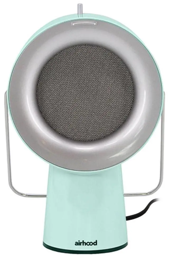 Main image of Wired Range Hood Portable Kitchen Exhaust Fan, Mint Green | Dual oil and charcoal filters capture smoke, grease, odors; easy to clean; ideal for condos, apartments, RVs, indoor BBQ