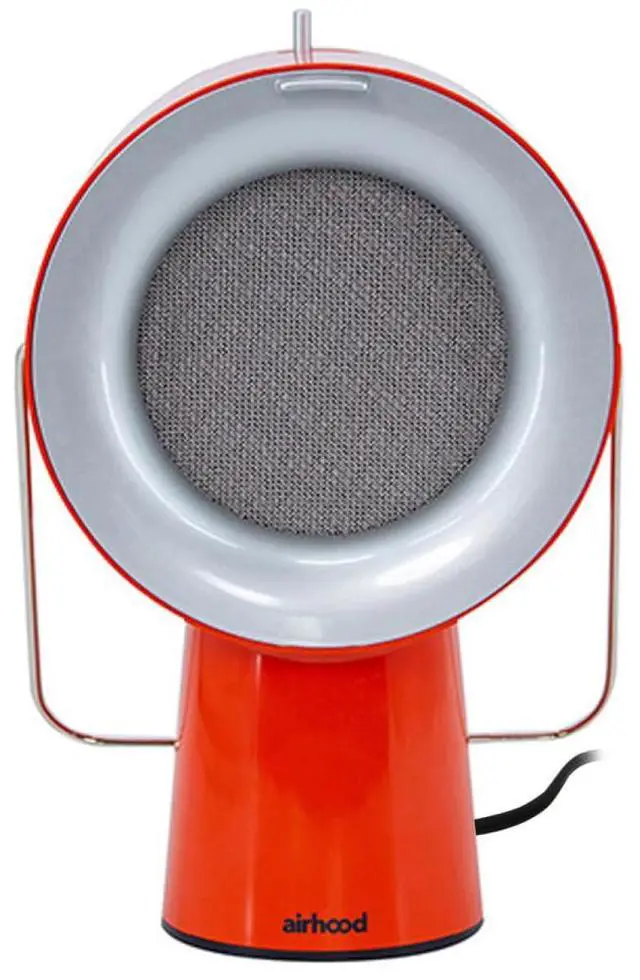 Main image of Wired Range Hood Portable Kitchen Exhaust Fan, Cadmium Orange | Dual oil and charcoal filters capture smoke, grease, odors; easy to clean; ideal for condos, apartments, RVs, indoor BBQ