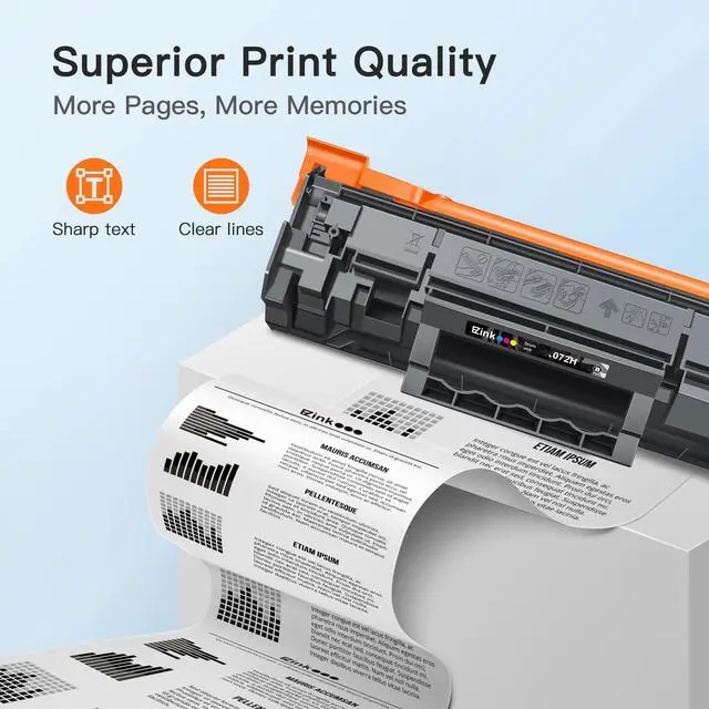 Alt view image 3 of 6 - 072H Toner Cartridge Compatible for Canon 072 072H Black High-Yield CRG-072H CRG072 Toner Cartridge for Canon ImageCLASS MF284dw MF287dw MF289dw LBP172dw Series Printer (1 Black)