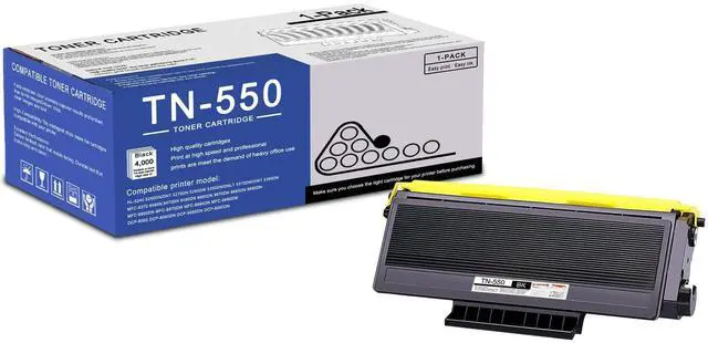 Main image of 1 Pack TN550 TN-550 Black Toner Cartridge High Yield Compatible TN550 Replacement for Brother HL-5370DW 5240 5340D 5250DN/DNT 5270DN 5280DW DCP-8060 8065DN MFC-8660DN 8460 8470 8480 8660 8680 Printer