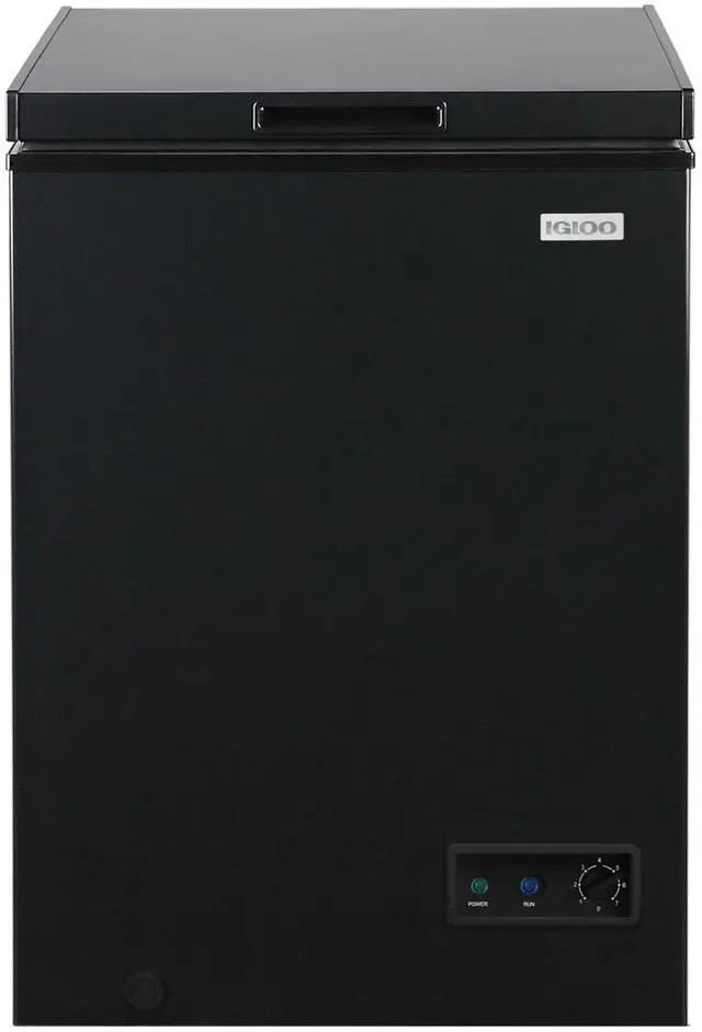 Main image of 3.5 Cu Ft. Upright Deep Freezer Chest- Deep Freezer with Quick Freezing System & Adjustable Thermostat- Low Noise Freezer with Removable Basket & LED Lights for Homes, Garages & Basements, Black