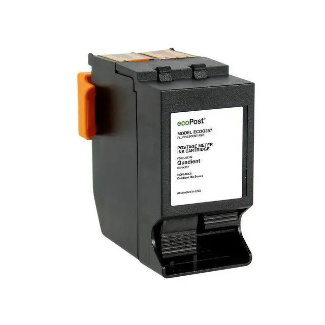 Alt view image 2 of 4 - ecoPost Brand Replacement Postage Meter Cartridge for Quadient IXINK357 | Red