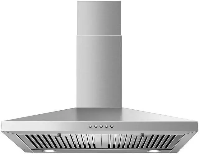 Main image of Range Hood 30 inch,Stainless Steel Wall Mount Range Hood 30 inch,Chimney-Style Stove Vent with Ducted/Ductless Convertible,Kitchen Hood with LED Light,Button Control,3-Speed Vent Hood