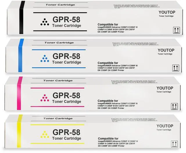 Main image of High Yield GPR-58 GPR58 Toner Cartridge Replacement for Canon ImageRunner Advance C256iF II C256iF III C356iF II C356iF III DX C257iF DX C357iF DX C359IF DX C259IF|4-Pack