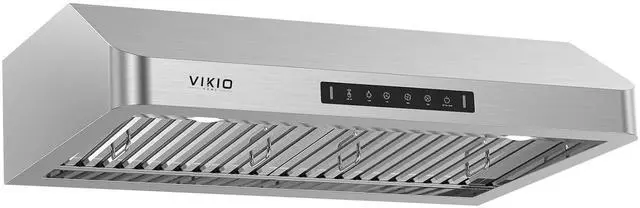 Main image of Range Hood 30 Inch Under Cabinet, Kitchen Hood with 980 CFM, 3-Speed Gesture Sensing & Touch Control Panel, Stainless Steel Vent 2 Pcs Baffle Filters with Handlebar, Ducted, LED light
