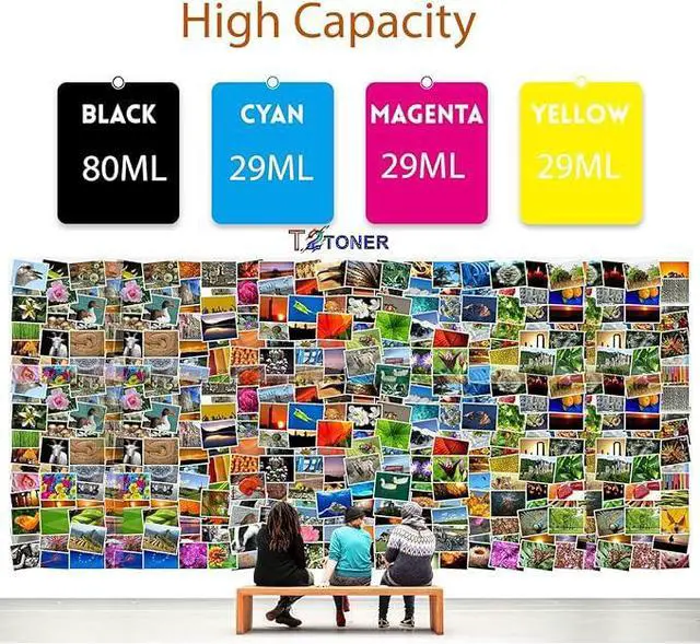 Alt view image 7 of 7 - 712XL Ink Cartridges 5 Pack (with Chip) Compatible for 712 Ink | Cartridges Combo Pack for DesignJet T210 T630 T650 T250 T230 Printer (5 Pack 80-ml 2 Black + 29-ml Cyan/Magenta/Yellow)