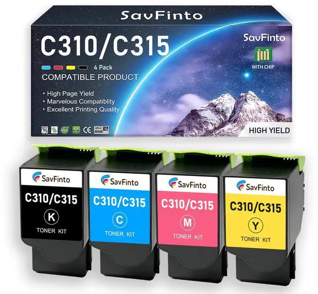 Main image of C310 C315 Toner Cartridge Set Replacement for Xerox 006R04356 006R04357 006R04358 006R04359 for Xerox C310 C310DNI C310DNIM C315 C315DNI Printer Ink (4-PackB+CMY,3000+2000x3 Pages)