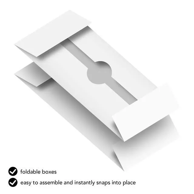 Alt view image 4 of 6 - White Business Card Folding Boxes - 25 Per Pack - (10 x 3 1/2 x 2")