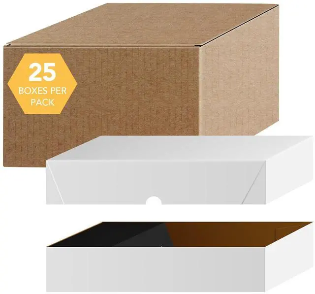 Main image of White Business Card Folding Boxes - 25 Per Pack - (10 x 3 1/2 x 2")