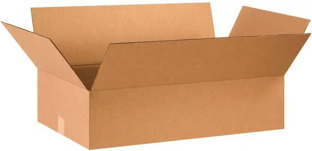 Main image of Shipping Boxes Flat 28"L x 16"W x 7"H 20-Pack - Corrugated Cardboard Box for Moving, Mailing, Packing, Packaging and Storage