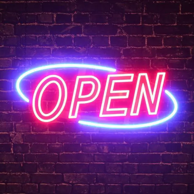 Alt view image 4 of 7 - LED Open Sign for Business with Ultra-Bright Neon Look, 32 in | Long-Lasting & Durable Signage with 750 ft Visibility - 12 Eye-Catching Animations, Including Blinking, Flashing, and More