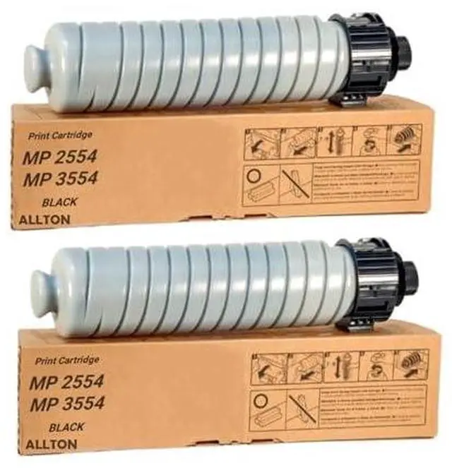 Main image of MP2554 MP3554 Black Toner Cartridge Replacement for Ricoh MP2554 MP2555 MP3054 MP3055 MP4054 MP4055 MP3554 MP3555 MP5054 MP5055 MP6054 MP6055 IM6000 IM4000 IM5000 IM2500 IM3500 Printer(2-Pack)