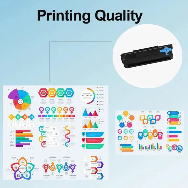 Alt view image 5 of 7 - 55B1000 Black Toner Cartridge Use for MS331 MS331dn MS431 MS431dn MS431dw MX331 MX331adn MX431 MX431adn MX431adw Printers (3,000 Pages)