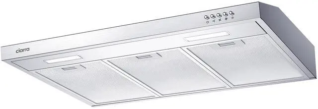 Main image of Ductless Range Hood 30 inch Under Cabinet Hood Vent with 3 Speed Exhaust Fan Push Button Ducted and Ductless Convertible