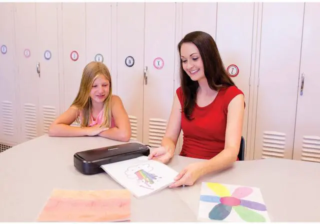 Alt view image 2 of 2 - M5-95 Thermal Laminator Machine, 9.5", Easy to Use & Compact | Classroom Projects, Schools, Home & Office, Includes 10 Bonus Premium Laminating Pouches, Quick Warm Up, Laminates up to 5mil