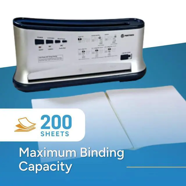Alt view image 3 of 7 - Thermal Binding Machine with Built-in Laminator 12 LTB-200(Letter Size) | Jam-free and Efficient Desktop Binding Machine for Professional Looking Books, Presentations, Notebooks (110 V)