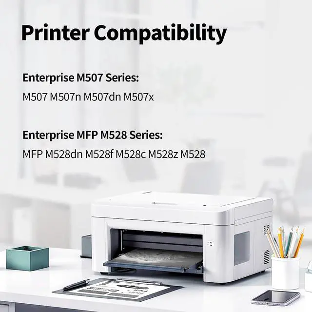 Alt view image 2 of 7 - 89A Black Toner Cartridge 2 Pack Replacement for HP 89A CF289A 89X CF289X (with Chip) for Enterprise M507 M507n M507dn M507x MFP M528dn M528f M528c M528z M528 Series Printer Toner Ink