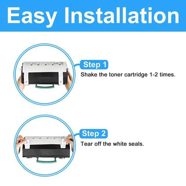 Alt view image 4 of 7 - Compatible Toner Cartridge Replacement for Lexmark E260A21A E260 E260d E260dn E260dtn E260dt E360 E360dn E360dtn E360d E460 E460dn E460dw E462dtn E462 E460d E460dtn (2-Pack Black)