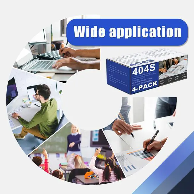 Alt view image 5 of 7 - 4 Pack 404S CLT-K404S CLT-C404S CLT-M404S CLT-Y404S Toner Cartridge Replacement for Samsung CLT-404S Toner to use with SL-C480FW SL-C430W C480 C480W C430 C433W Printer Toner (1BK+1C+1M+1Y)