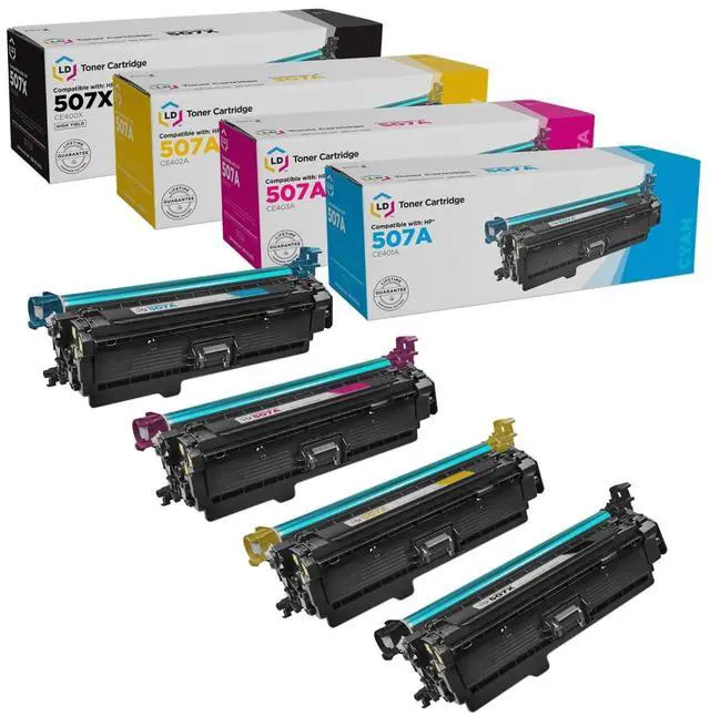 Main image of Products Remanufactured Toner Replacement for HP 507X CE403A (BCMY 4PK)