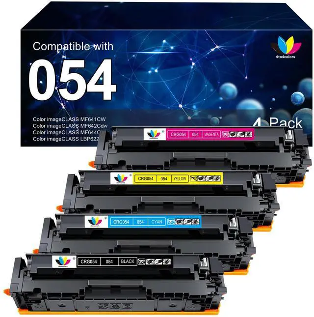 Main image of 054 Toner Cartridge Set Replacement for Canon 054 054H Toner Cartridges | Compatible with Canon MF644Cdw MF642Cdw LBP622Cdw MF641Cw MF640C LBP620C Printer(with Chip)