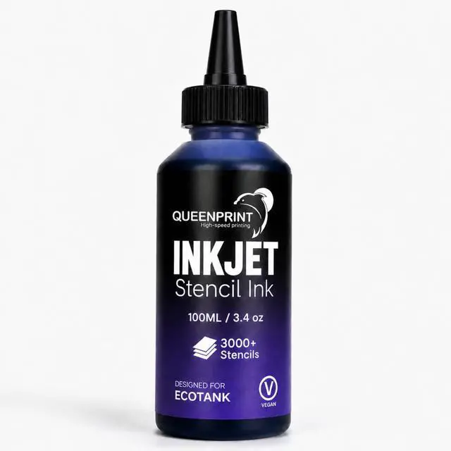 Main image of Tattoo Stencil Ink Refill for EcoTank Inkjet Printer, 100ml Smudge-Proof Stencil Printer Ink for Professional Tattoo Template, Clog-Free & Vegan (Violet)