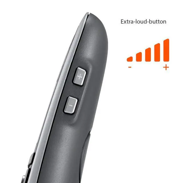 Alt view image 3 of 6 - E560H Additional Handset for Cordless Senior Phone, SOS- Function, Landline Phone, Volume Amplification (Platinum, Pack of 1)