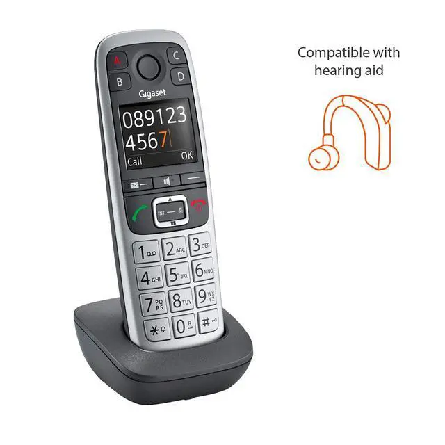 Alt view image 4 of 6 - E560H Additional Handset for Cordless Senior Phone, SOS- Function, Landline Phone, Volume Amplification (Platinum, Pack of 1)