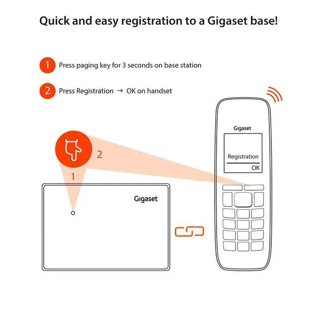 Alt view image 5 of 6 - E560H Additional Handset for Cordless Senior Phone, SOS- Function, Landline Phone, Volume Amplification (Platinum, Pack of 1)