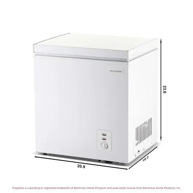 Alt view image 5 of 7 - Chest Deep Freezer, 2.0 Cu. Ft. Capacity, Adjustable Thermostat-Removable Vinyl Coated Wire Basket-Easy Defrost Drain- Garage Ready- Pearl White