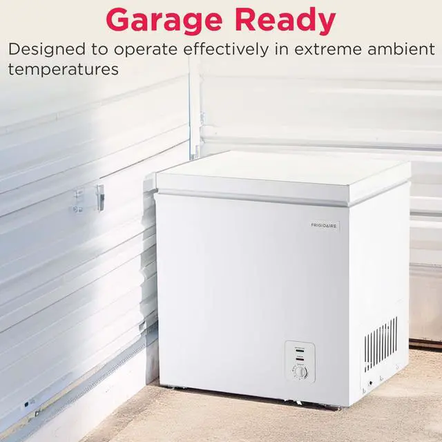 Alt view image 6 of 7 - Chest Deep Freezer, 2.0 Cu. Ft. Capacity, Adjustable Thermostat-Removable Vinyl Coated Wire Basket-Easy Defrost Drain- Garage Ready- Pearl White