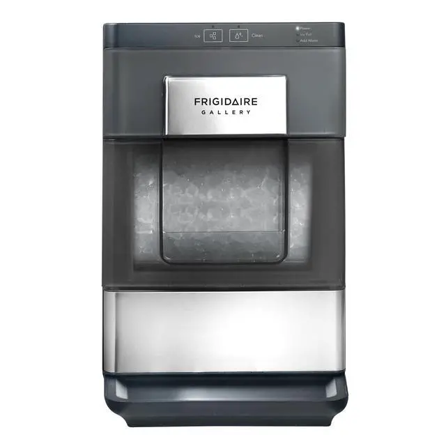 Alt view image 2 of 6 - Gallery, 33 Lbs. Countertop Ice Maker, Nugget Shaped Ice, Stainless Steel Trim (Black)