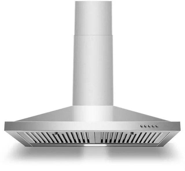 Main image of Range Hood 30 inch, Wall Mount Range Hood Ducted/Ductless, Kitchen Hood in Stainless Steel, Vent Hood with Baffle Filters, 3 Speed Fan, Push Button Control, Energy-Saving LED Light