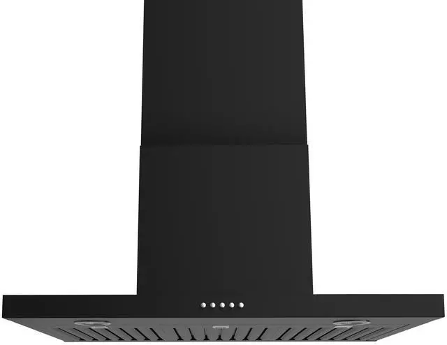 Main image of 30" Range Hood - 650 CFM Wall Mount Kitchen Exhaust with 3 Speed Fan, LED Lights, Push Button, Ultra-thin Body, Chimney Style Stove Vent Hood & Ducted Exhaust Vent, Black