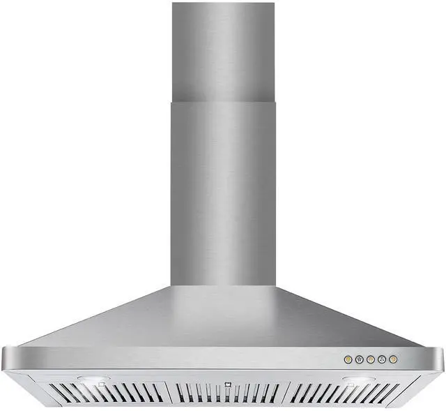 Main image of 36 in. Vista Coll 380 CFM Ducted Wall Mount Range Hood LED, Stainless Steel | COS-63190 Push Button Controls, 3 Fan Speeds, Permanent Dishwasher-Safe Baffle Filters, Backdraft Damper