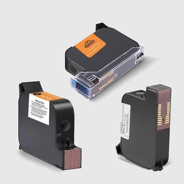 Alt view image 7 of 7 - 12.7mm Black Fast Dry Ink Cartridge PK2588 for Handheld Inkjet Printer KP007, 42ml Solvent Quick-Dry Ink Cartridge Replacement (Black)