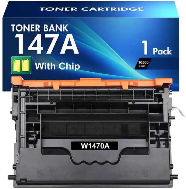 Main image of 147A Black Toner Cartridge with Chip 147X W1470A M610 M612 1-Pack | Compatible for HP 147A 147X for HP LaserJet Enterprise MFP M634h M635fht M635h M636fh M610n M611dn M611x M612dn M612x Printer