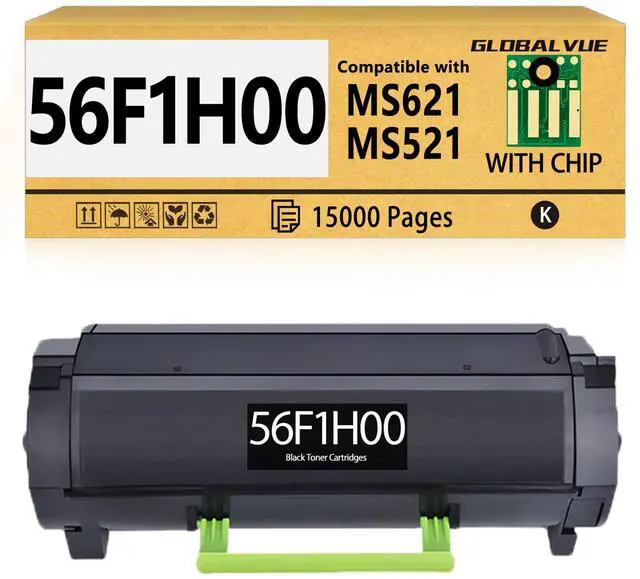 Main image of 56F1H00 High Yield Toner Cartridges Compatible for Lexmark MS321 | 56F1H00 56F1000 Toner for MS421 MS521 MS621 MS622 MX321 MX421 MX521 MX522 MX622 Printer Toner (15000 Pages, With Chip)