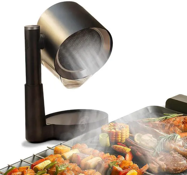 Main image of Portable Range Hood - Detachable Aluminum Grease Filter, 3 Speed Exhaust Fan for Indoor & Outdoor RV Cooking, Compact Kitchen Ventilation for BBQ, Grilling, and Stovetop Use (Black)