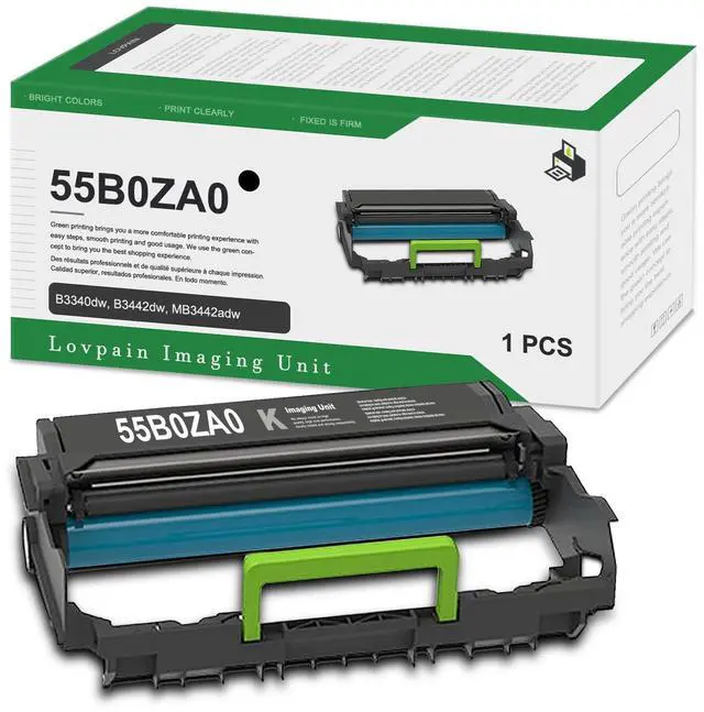 Main image of 55B0ZA0 Imaging Unit (1-Pack,Black) 55B0ZA0 Photoconductor Unit | Replacement for Lexmark MS331 MS331dn MS431dn MX331adn MX431adn B3340dw B3442dw MB3442adw XM1342 M1342 MB3442i Printer