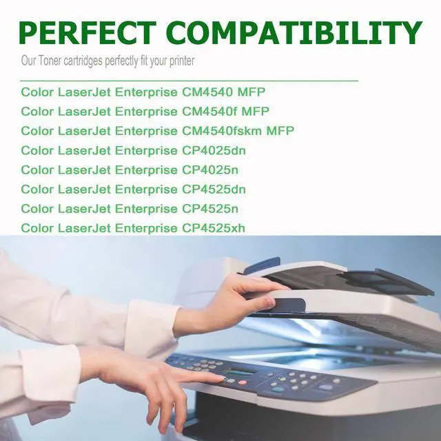 Alt view image 2 of 7 - 647A 648A Toner Cartridge for HP Color LaserJet CM4540 CP4025,CP4525 | Compatible for HP Color LaserJet Enterprise CM4540 MFP, CP4025, CP4525 Series Printer (Black,Cyan,Magenta,Yellow 4 Pack)