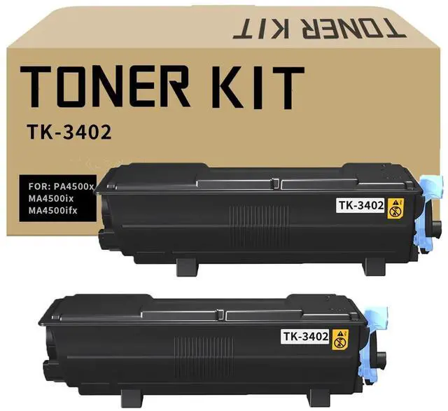 Main image of TK-3402 Toner Cartridge TK3402 Black 2 Pack Compatible for TK-3402 TK3402K for ECOSYS PA4500x MA4500ix MA4500ifx Printer Black