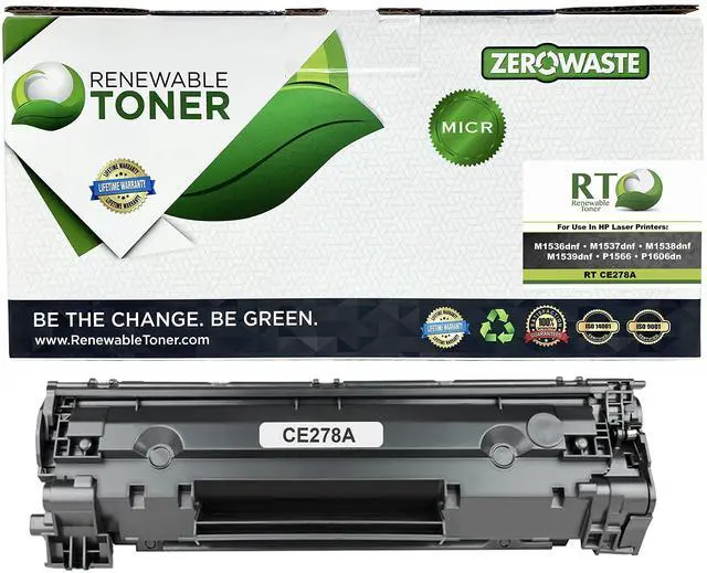 Main image of Compatible MICR Toner Cartridge Replacement for HP CE278A 78A Laser Printers M1536 M1537 M1538 M1539 P1566 P1606