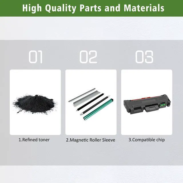 Alt view image 4 of 7 - B205 B210 B215 Compatible Toner Cartridges 2 Blacks High Capacity 3000 Pages for Xerox B215DNI B205DNI B210DNI Printer 106R04347