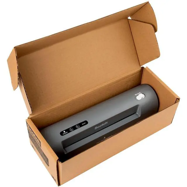 Alt view image 5 of 6 - Thermal Laminator with 20 Thermal Pouches, 9-inch Width, Gray (TL901X-20)
