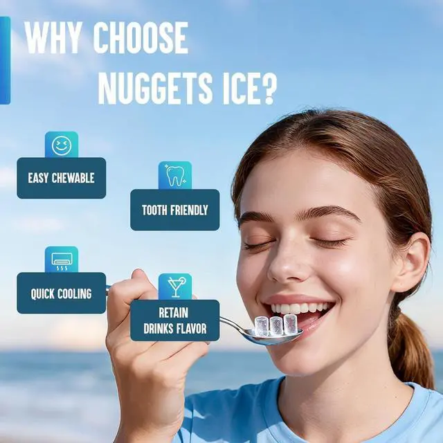 Alt view image 6 of 7 - Nugget Ice Makers Countertop 6 Mins Fast Ice Production, FLASHCHILL, 26.5 LBS/Day, Self-Cleaning, Compact Portable Design, Ideal for Home, Office & Parties