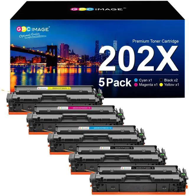 Main image of Compatible Toner Cartridge Replacement for HP 202X 202A CF500X CF500A to use with LaserJet Pro MFP M281fdw M254dw M281cdw M281 M281dw M280nw Toner Printer (5 Pack)